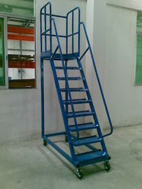 鋼鉄高い上昇の梯子はスーパーマーケットのための動産 1m - 2m をカスタマイズしました