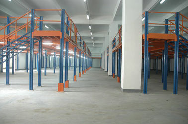 1 つ/記号論理学の倉庫の青およびオレンジのための二階建てのカスタマイズされた頑丈なパレット棚