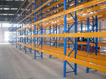 倉庫の粉のコーティング、高いラッキング システムが付いている頑丈な貯蔵の棚