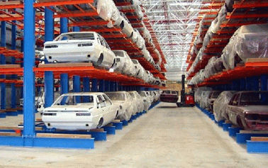 Garage Cantilever Steel Bar Stock Storage Racks 1.5m - 6m Vertical Goods Shelf