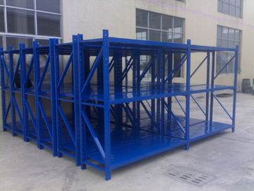 箱形のビーム 8m 縦の貯蔵の棚との青い鋼鉄中型の義務のラッキング