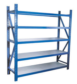 耐久の金属の調節可能な中型の義務の棚の青 4m の高さ